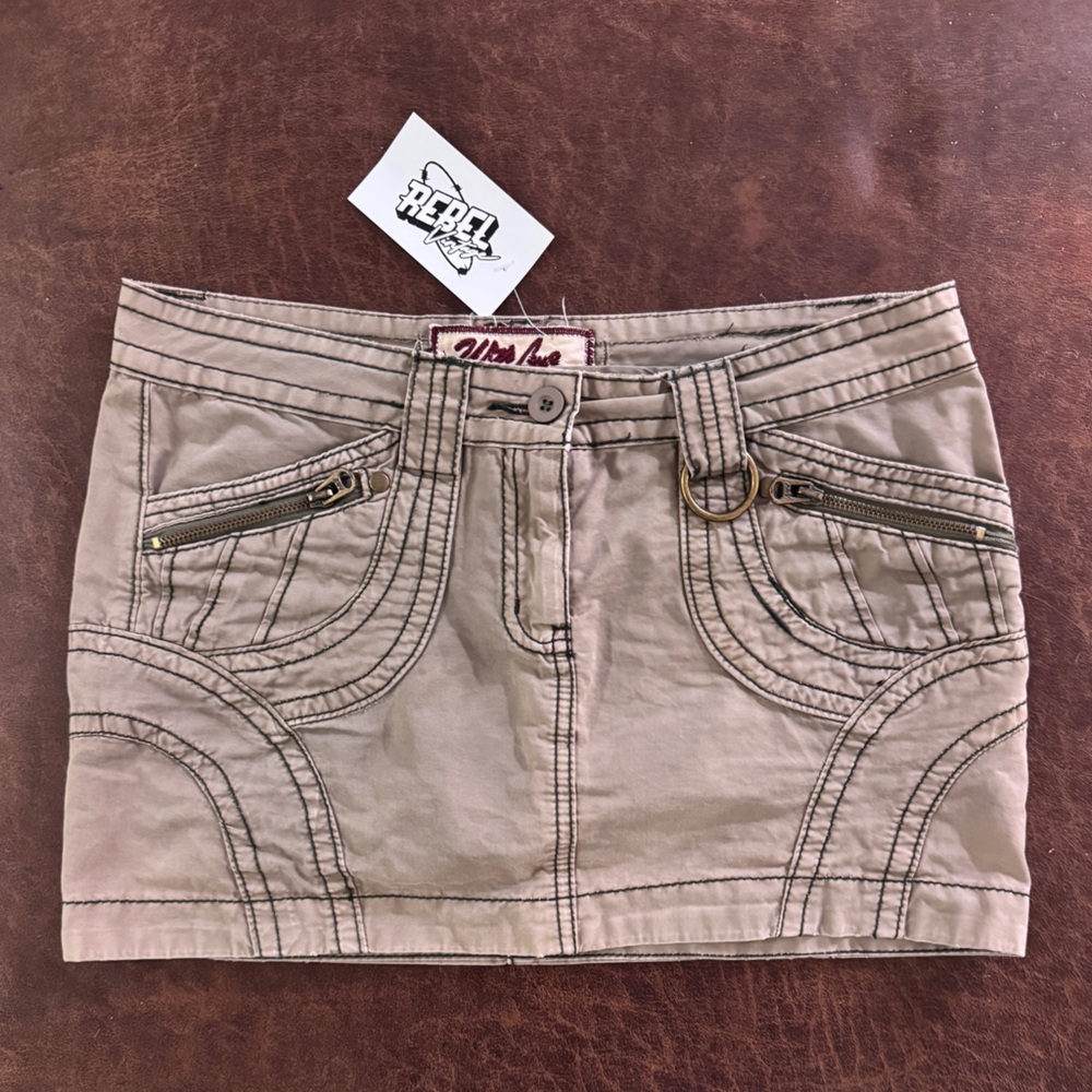 Y2k vintage Women's Brown Mini Skirt